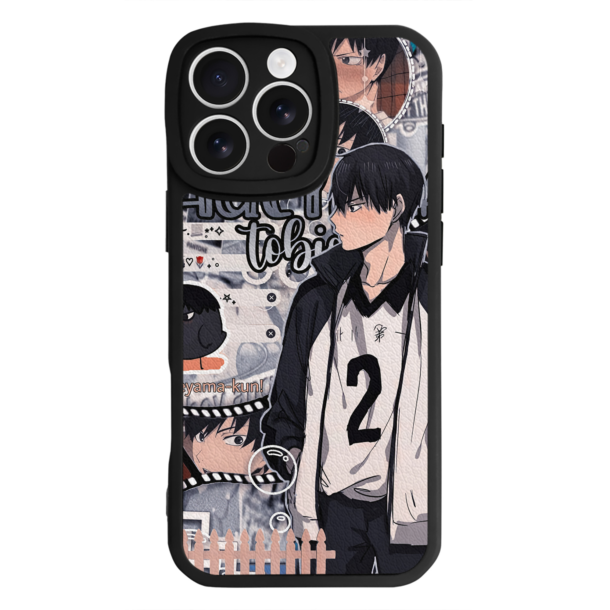 （画像用） ハイキュー!! Haikyu!! 【iPhone 16シリーズ対応】シリコンスマホケース（レザー調） 材質：シリコン